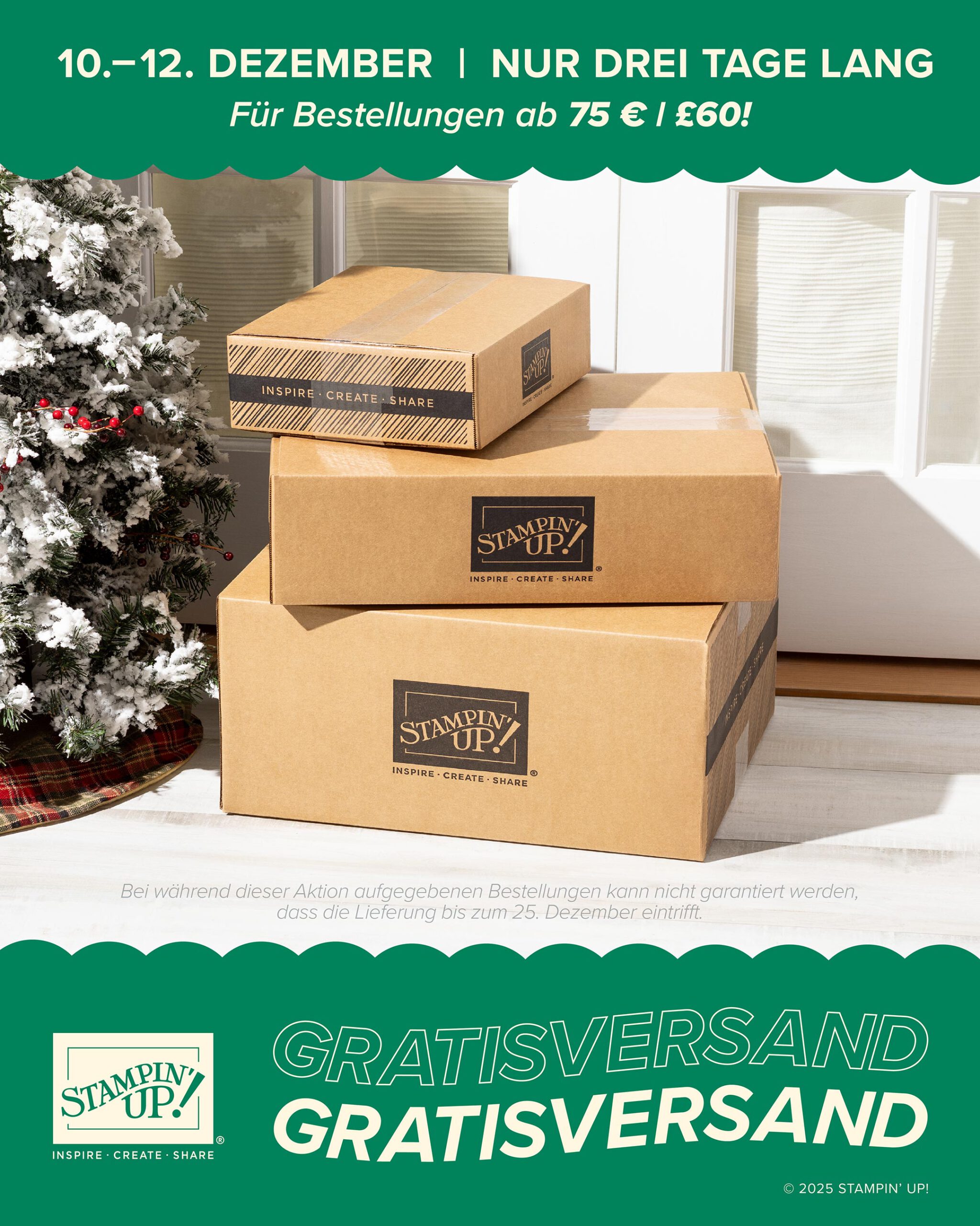 Gratisversand von SU! vom 10. bis 12.12.