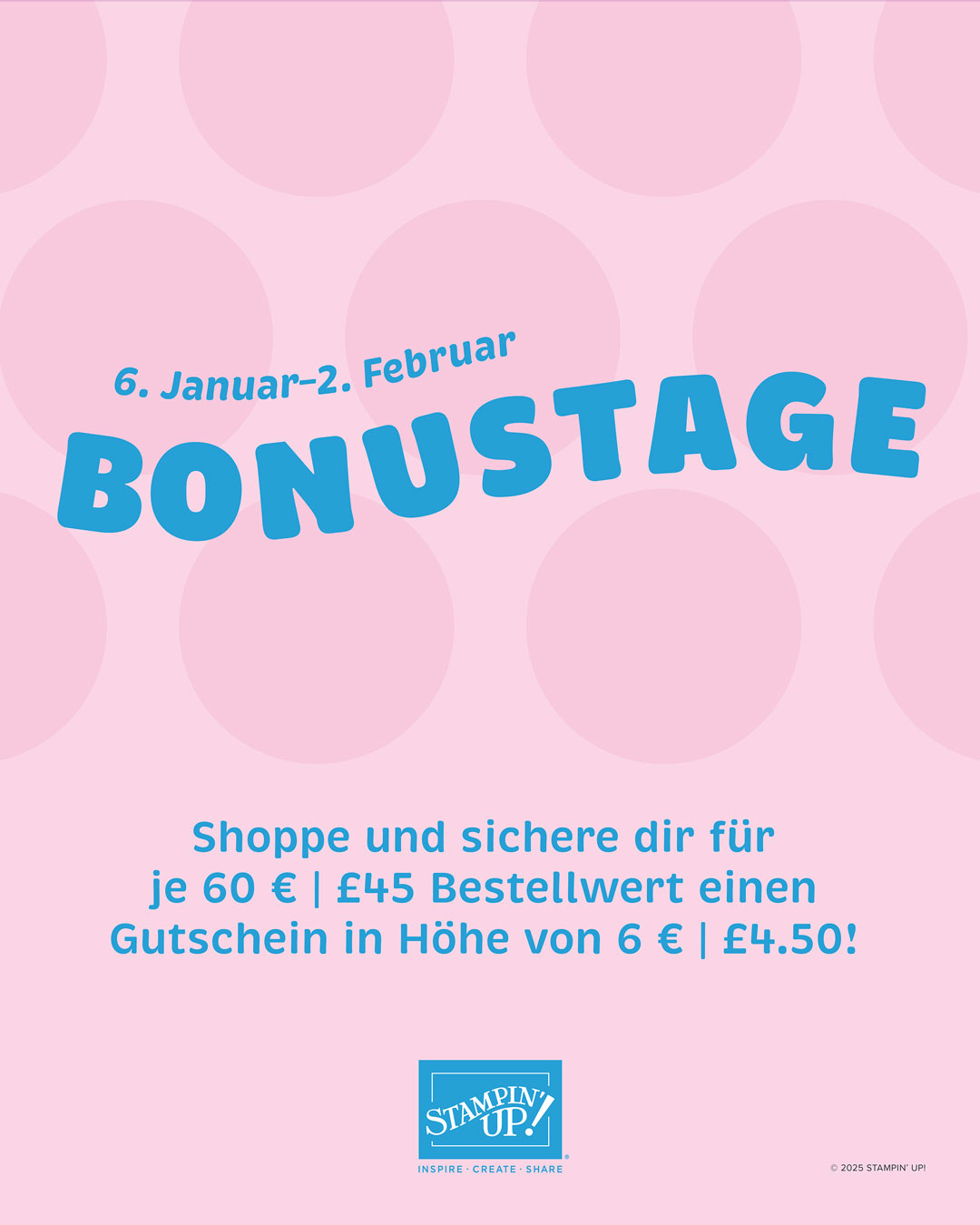 Bonustage von SU! bis 02.02.
